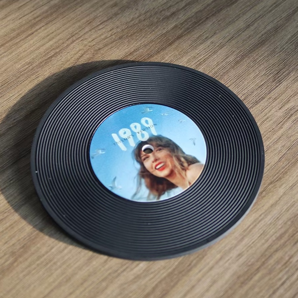 Taylor Swift Black Vinyl Record Coaster ✨